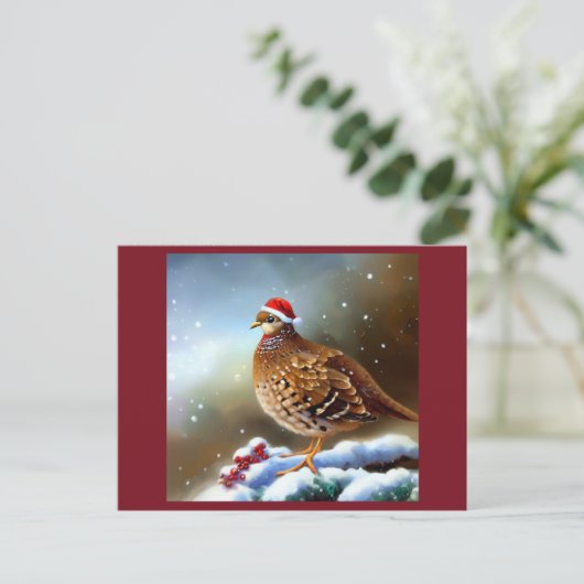 Cartes Pour Fêtes Annuelles Partridge de Noël 2 (Debout devant)