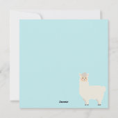 Cartes Pour Fêtes Annuelles Pas de lama drame (Dos)