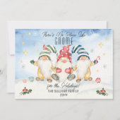 Cartes Pour Fêtes Annuelles Pas d'endroit comme Gnome pour les vacances (Devant)