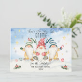 Cartes Pour Fêtes Annuelles Pas d'endroit comme Gnome pour les vacances (Debout devant)