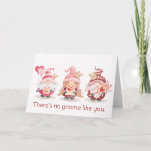 Cartes Pour Fêtes Annuelles Pas Gnome comme toi ! Saint Valentin