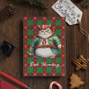 Cartes Pour Fêtes Annuelles Pas joyeux. Pas brillant. Juste chat. — Drôle