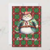 Cartes Pour Fêtes Annuelles Pas joyeux. Pas lumineux. Juste un chat. — Drôle (Devant)