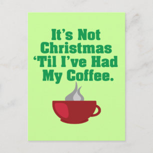 Cartes Pour Fêtes Annuelles Pas Noël avant le café