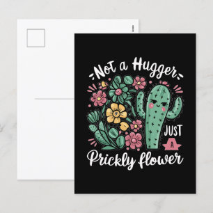 Cartes Pour Fêtes Annuelles Pas un gros juste une fleur piqueuse mignonne Cact