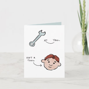 Cartes Pour Fêtes Annuelles Pas un outil pour la fête des pères - clé - Michae