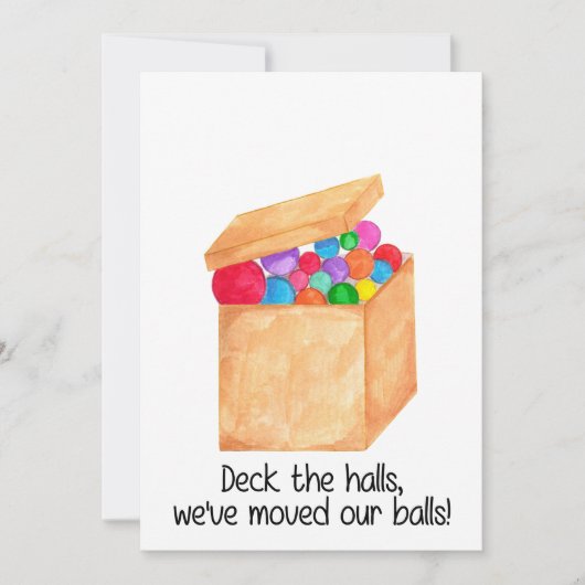 Cartes Pour Fêtes Annuelles Passez les couloirs, nous avons bougé nos couilles (Devant)