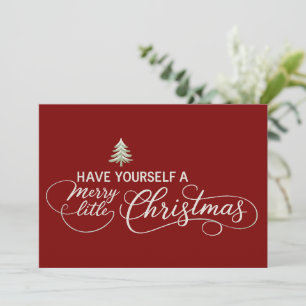 Cartes Pour Fêtes Annuelles Passez un joyeux petit Noël, hiver cosy