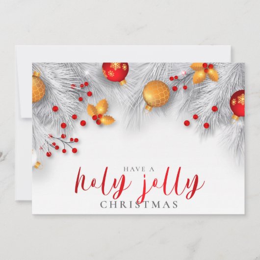 Cartes Pour Fêtes Annuelles Passez un Noël joyeux et en fête (Devant)