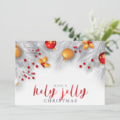 Cartes Pour Fêtes Annuelles Passez un Noël joyeux et en fête (Debout devant)