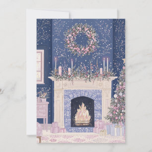 Cartes Pour Fêtes Annuelles Pastel Christmas Card