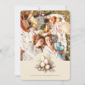 Cartes Pour Fêtes Annuelles Pastel Easter Eggs Design with Photo Personalized (Devant)