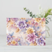 Cartes Pour Fêtes Annuelles Pastel Floral Card Pack x 10 (Debout devant)