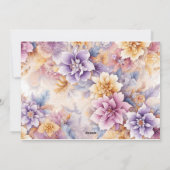 Cartes Pour Fêtes Annuelles Pastel Floral Card Pack x 10 (Dos)