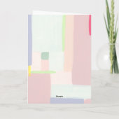 Cartes Pour Fêtes Annuelles Pastel Joyeux Noël de Noël de Noël de Charme (Dos)