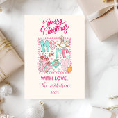 Cartes Pour Fêtes Annuelles Pastel Merry Christmas