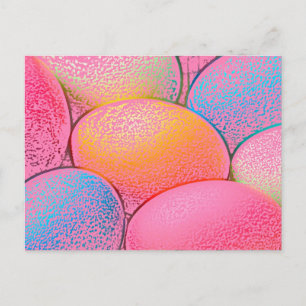 Cartes Pour Fêtes Annuelles Pastel multicolore oeufs de Pâques