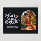 Cartes Pour Fêtes Annuelles Pastels Jouer Joyeux et Lumineux Noël Rétro (Devant)