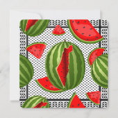 Cartes Pour Fêtes Annuelles Pastèque Palestine - Slice (Devant)