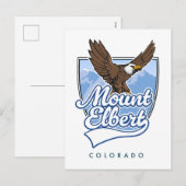 Cartes Pour Fêtes Annuelles Patch de voyage Mount Elbert (Devant / Derrière)