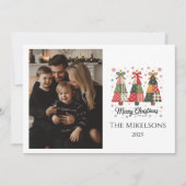 Cartes Pour Fêtes Annuelles Patchwork de Noël (Devant)