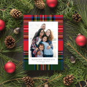 Cartes Pour Fêtes Annuelles Patchwork Plaid Tartan classique Preppy 1 photo