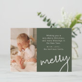 Cartes Pour Fêtes Annuelles Patchwork rustique Joyeux Noël photo (Debout devant)