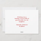 Cartes Pour Fêtes Annuelles Patchwork sapin de Noël Photo (Dos)