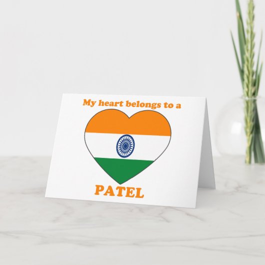 Cartes Pour Fêtes Annuelles Patel (Devant)