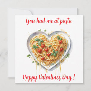 Cartes Pour Fêtes Annuelles Pâtes en forme de cœur pour la Saint-Valentin en I