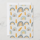 Cartes Pour Fêtes Annuelles Pâtes Scandi Jaune Gris Texte Joyeux Noël (Dos)