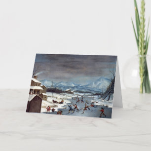 CARTES POUR FÊTES ANNUELLES PATINAGE DE GLACE 1835