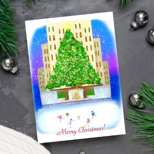 Cartes Pour Fêtes Annuelles Patinage sur glace au Rockefeller Center
