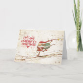 Cartes Pour Fêtes Annuelles Patinage sur glace Noël Père Noël (Devant)