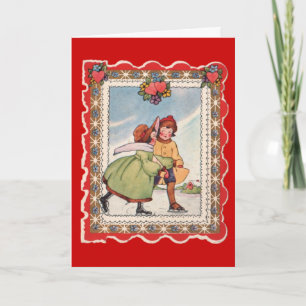 Cartes Pour Fêtes Annuelles Patinage sur glace Saint-Valentin