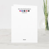 Cartes Pour Fêtes Annuelles Patinage sur glace Terre-Neuve Chien chiot Joyeux (Dos)