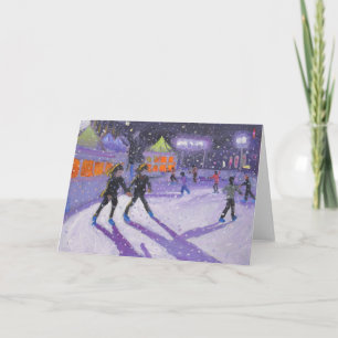 Cartes Pour Fêtes Annuelles Patineurs Derby 2014 de nuit