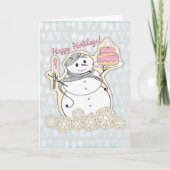 Cartes Pour Fêtes Annuelles pâtissier français artisan pâtissier de Noël (Devant)