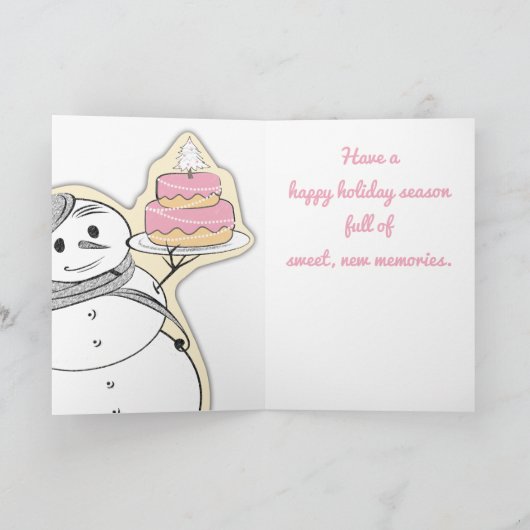 Cartes Pour Fêtes Annuelles pâtissier français artisan pâtissier de Noël (Intérieur)