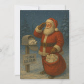 Cartes Pour Fêtes Annuelles Patriotic Christmas Santa (Devant)