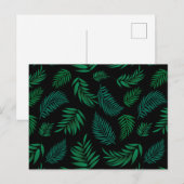 Cartes Pour Fêtes Annuelles Pattern Tropical Leaves (Devant / Derrière)