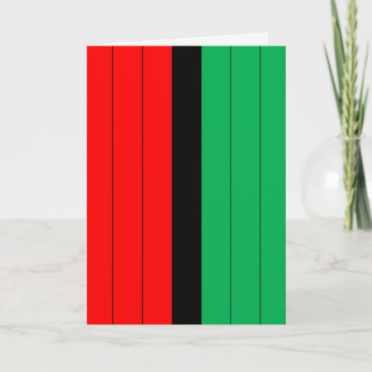 Cartes Pour Fêtes Annuelles Patterns de Kwanzaa Colors (Devant)