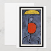 Cartes Pour Fêtes Annuelles Paul Klee - With Umbrella (Devant / Derrière)