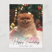 Cartes Pour Fêtes Annuelles Pawlidays Chien Pet photo moderne (Devant)