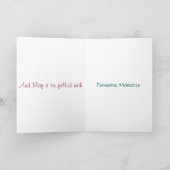 Cartes Pour Fêtes Annuelles Pawsome Husky Joyeux Noël (Intérieur)