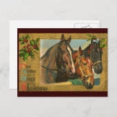 Cartes Pour Fêtes Annuelles Pays à l'ancienne Joyeux Noël (Devant / Derrière)