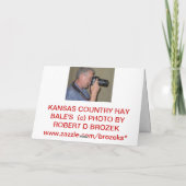 Cartes Pour Fêtes Annuelles PAYS HAYBALE CHRISTMAS CARDCard (Dos)