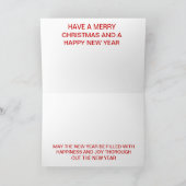 Cartes Pour Fêtes Annuelles PAYS HAYBALE CHRISTMAS CARDCard (Intérieur)