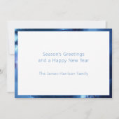 Cartes Pour Fêtes Annuelles Pays merveilleux hivernal éditable adorable (Dos)