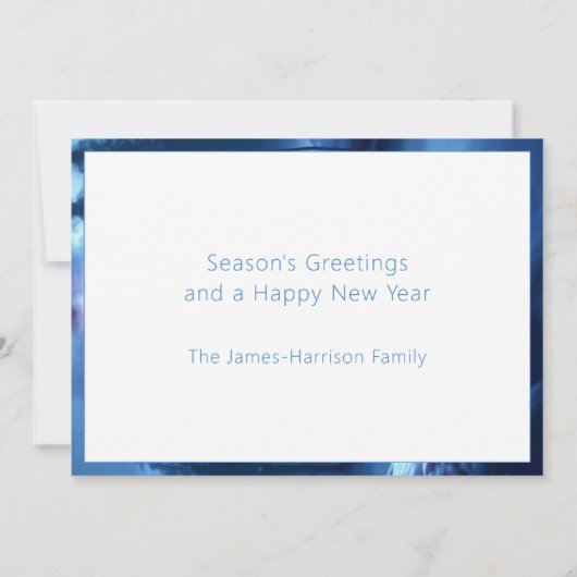 Cartes Pour Fêtes Annuelles Pays merveilleux hivernal éditable adorable (Dos)